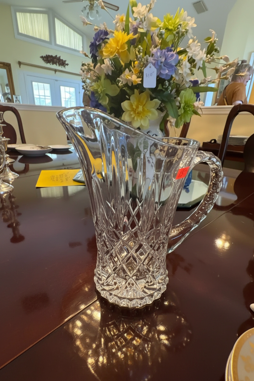 Gorham King Edward Crystal Pitcher