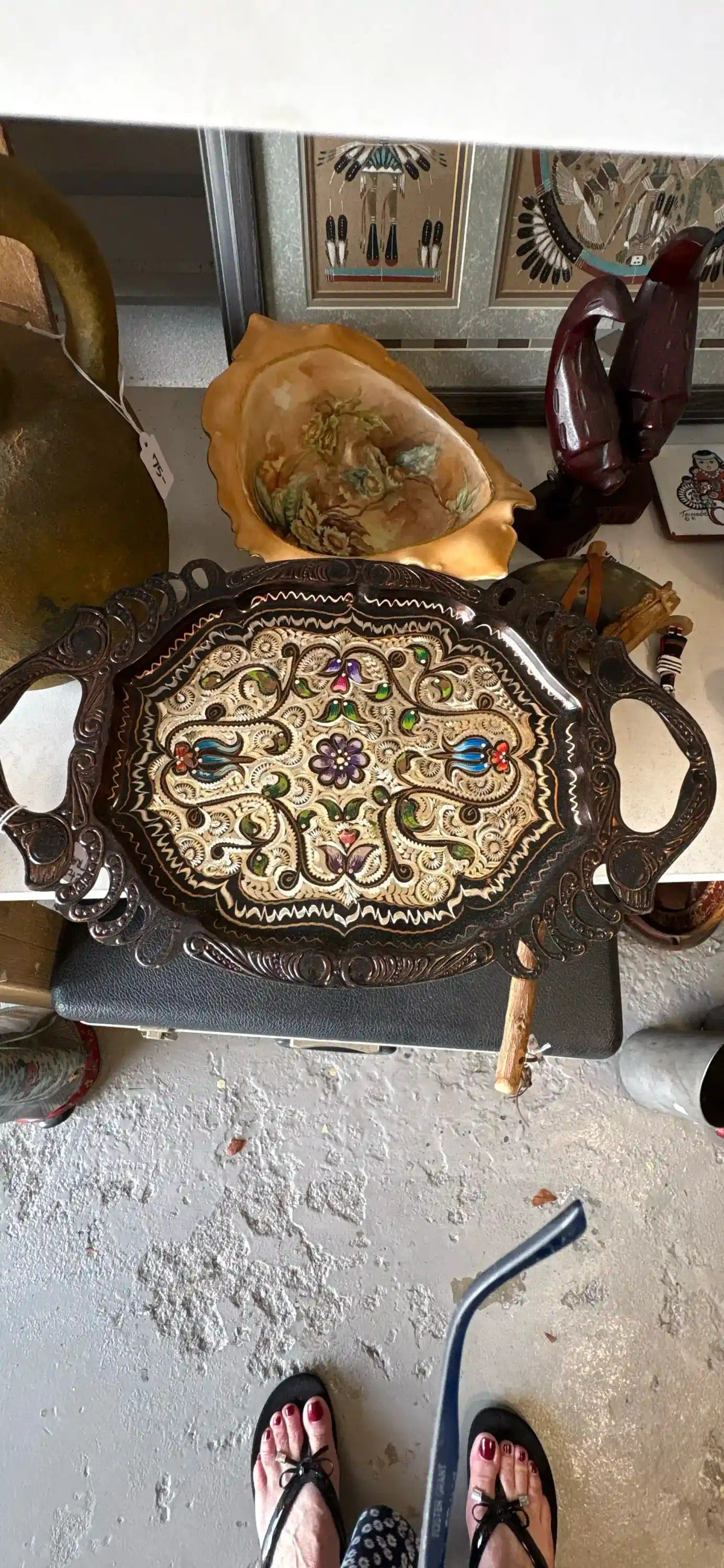 Erzincan Hand-Engraved Copper Tray