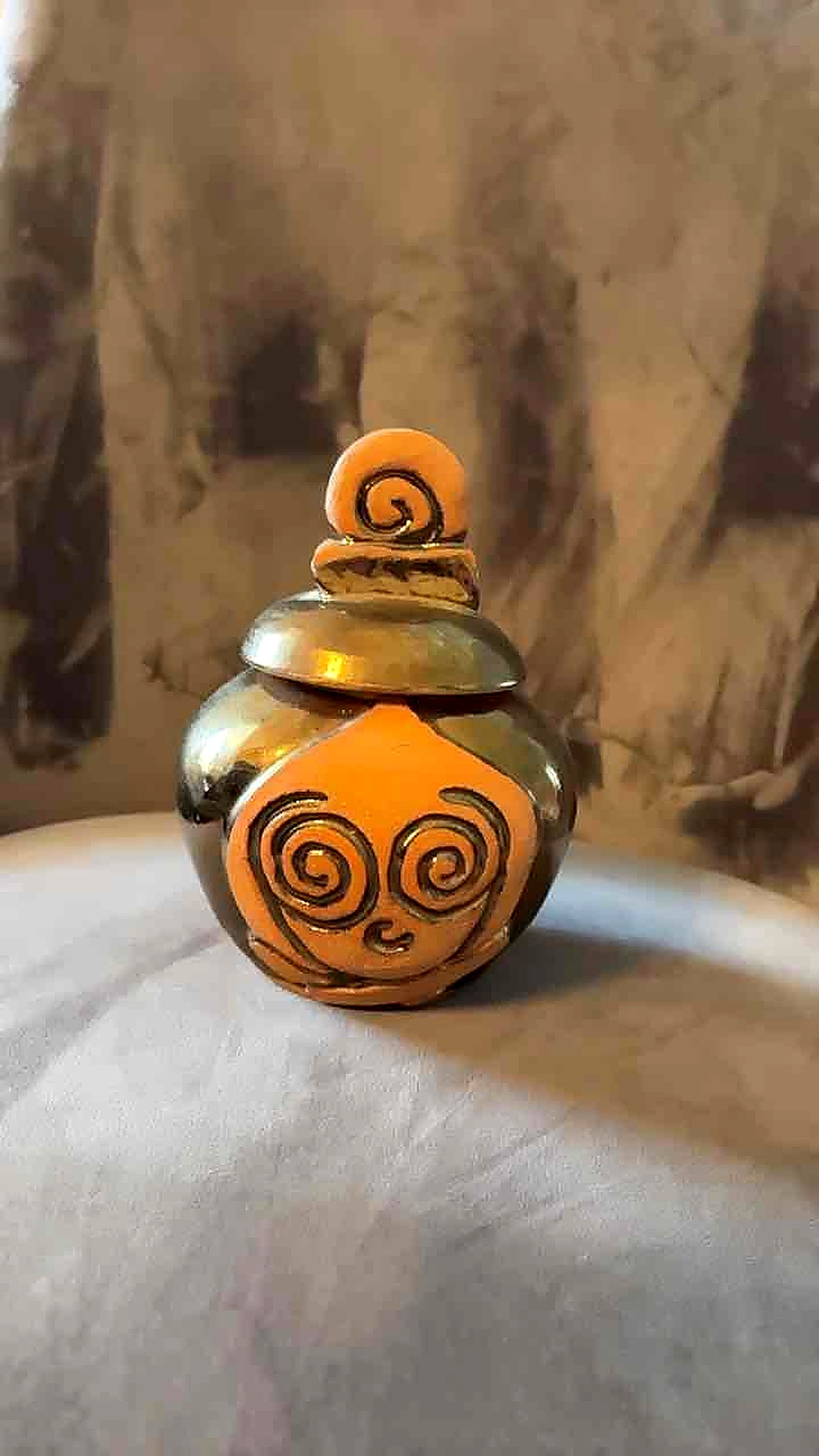 Raku Ceramic Urn