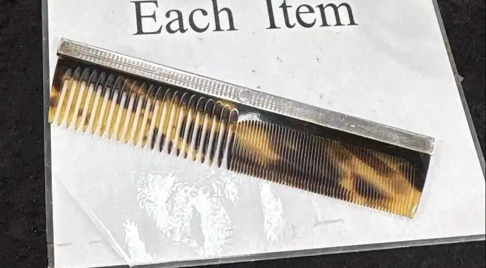 Sterling Silver and Tortoiseshell Comb