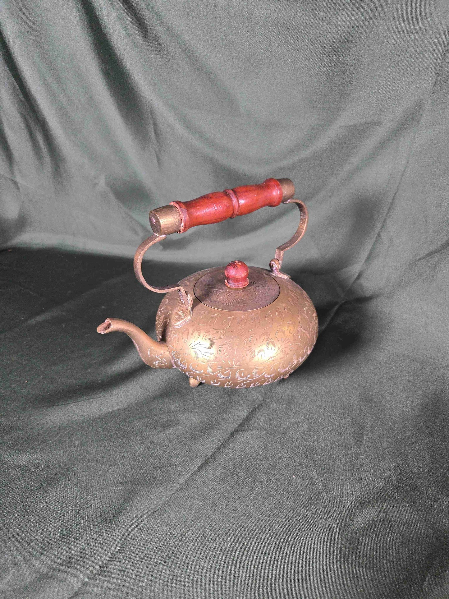 Brass Etched Teapot