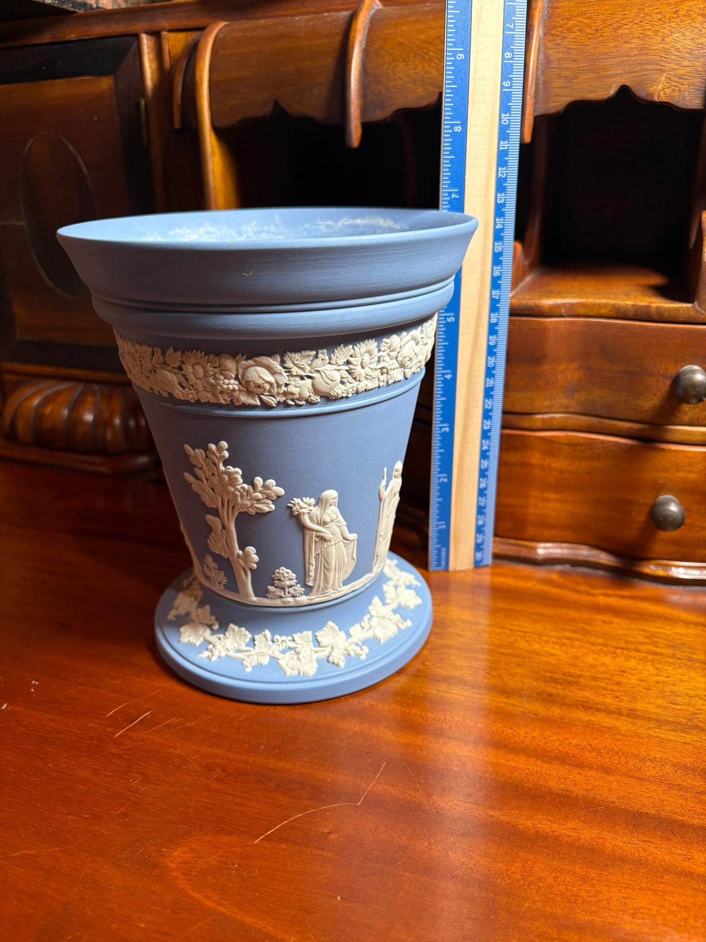 Wedgwood Jasperware Trumpet Vase