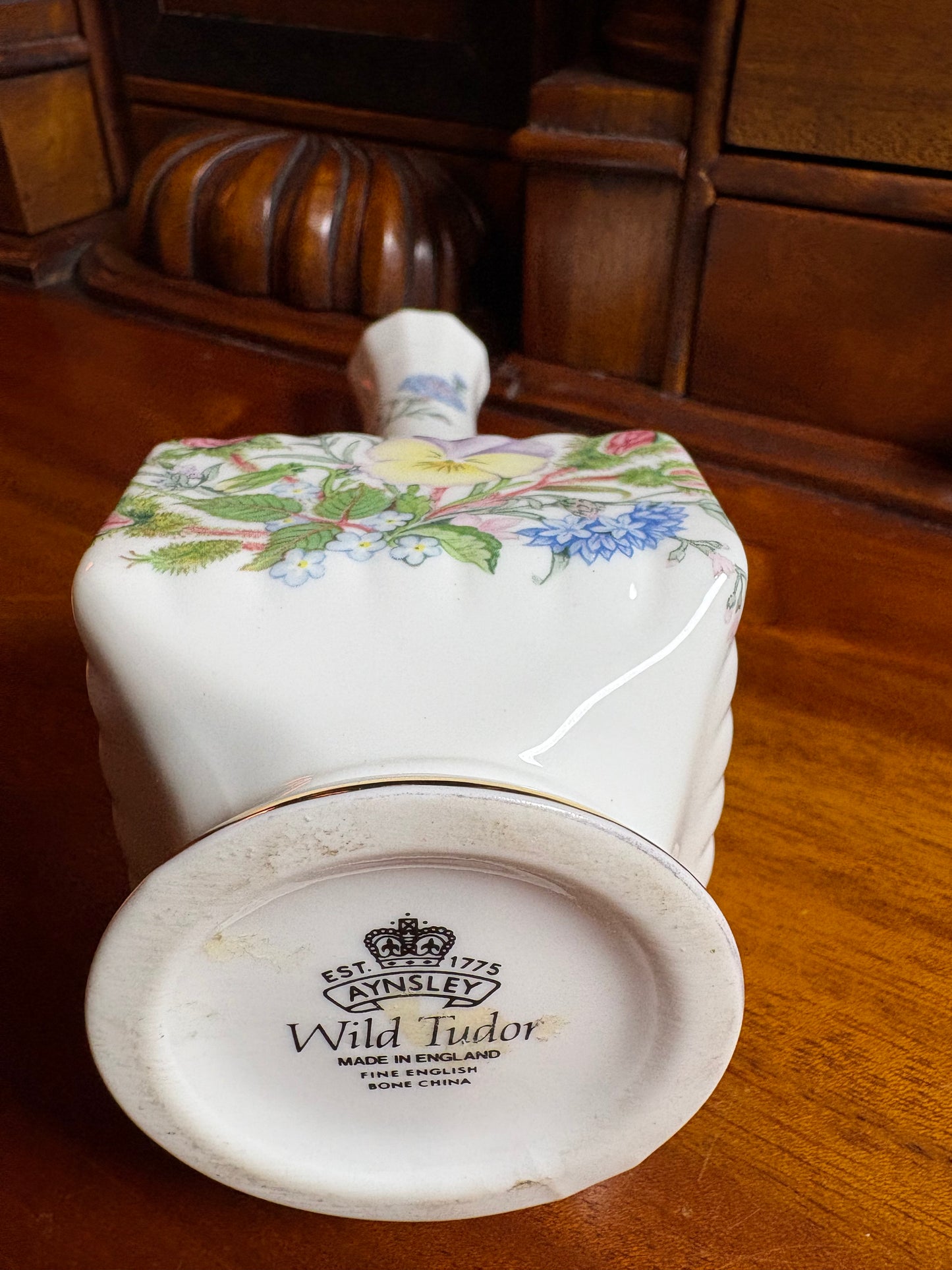 Aynsley Wild Tudor Bone China Bud Vase