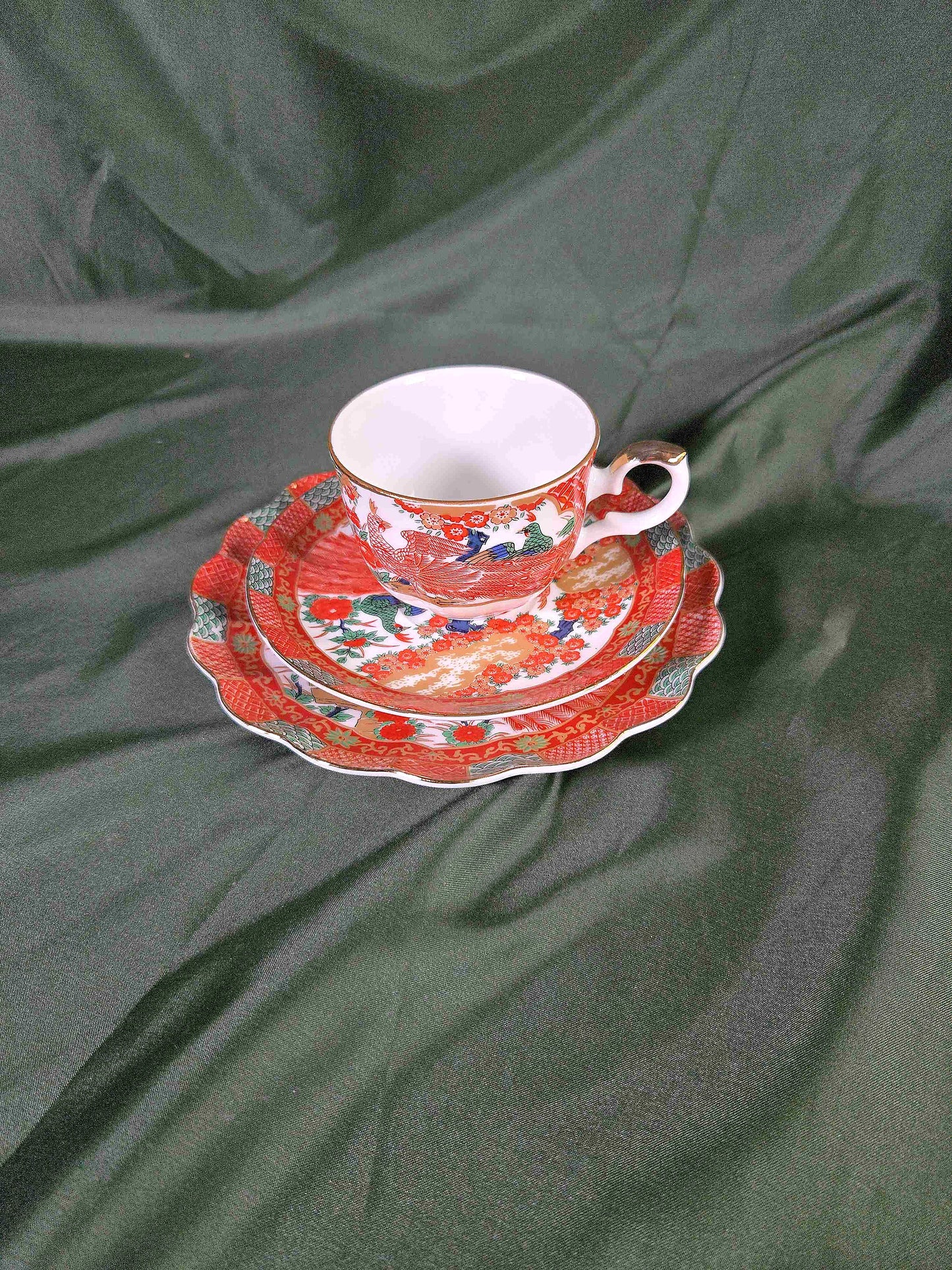 Imari Peacock Tea Set