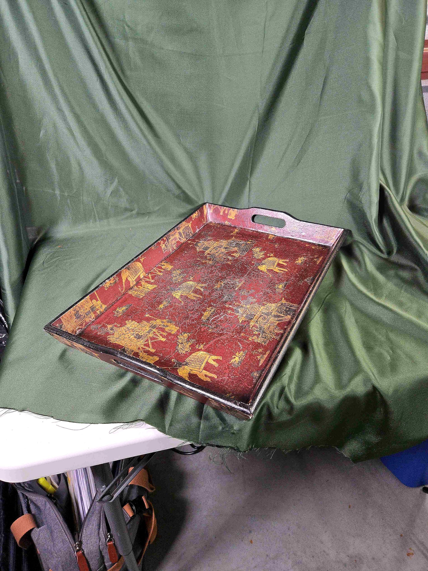 Japanned Wood Tray