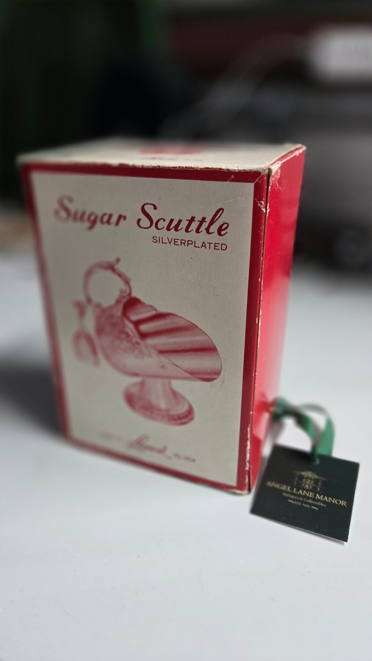 Leonard Silver-Plated Sugar Scuttle with Scoop