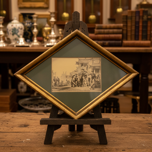 Antique Street Scene Print