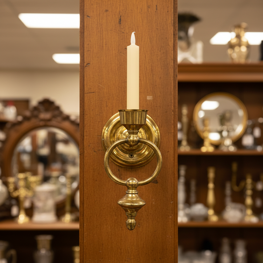 Brass Ring Sconce