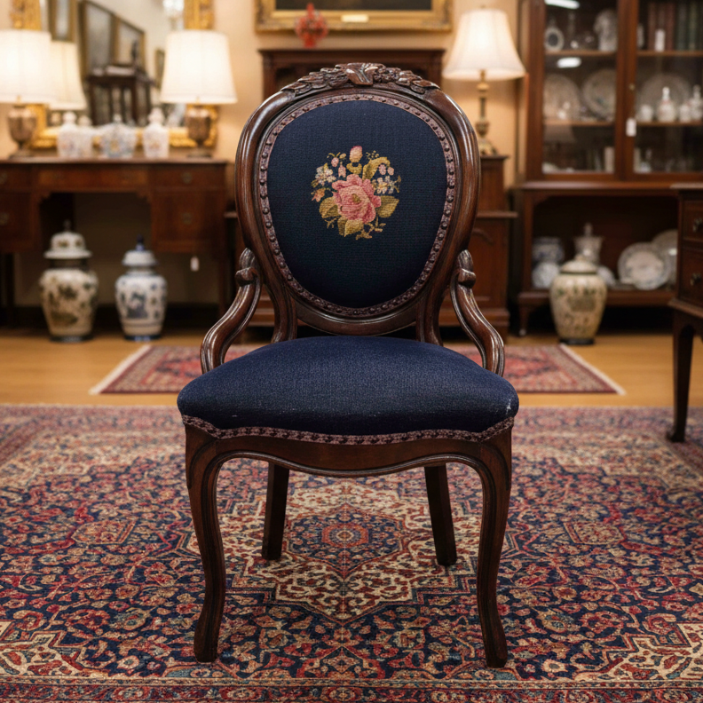 Victorian Needlepoint Armchair