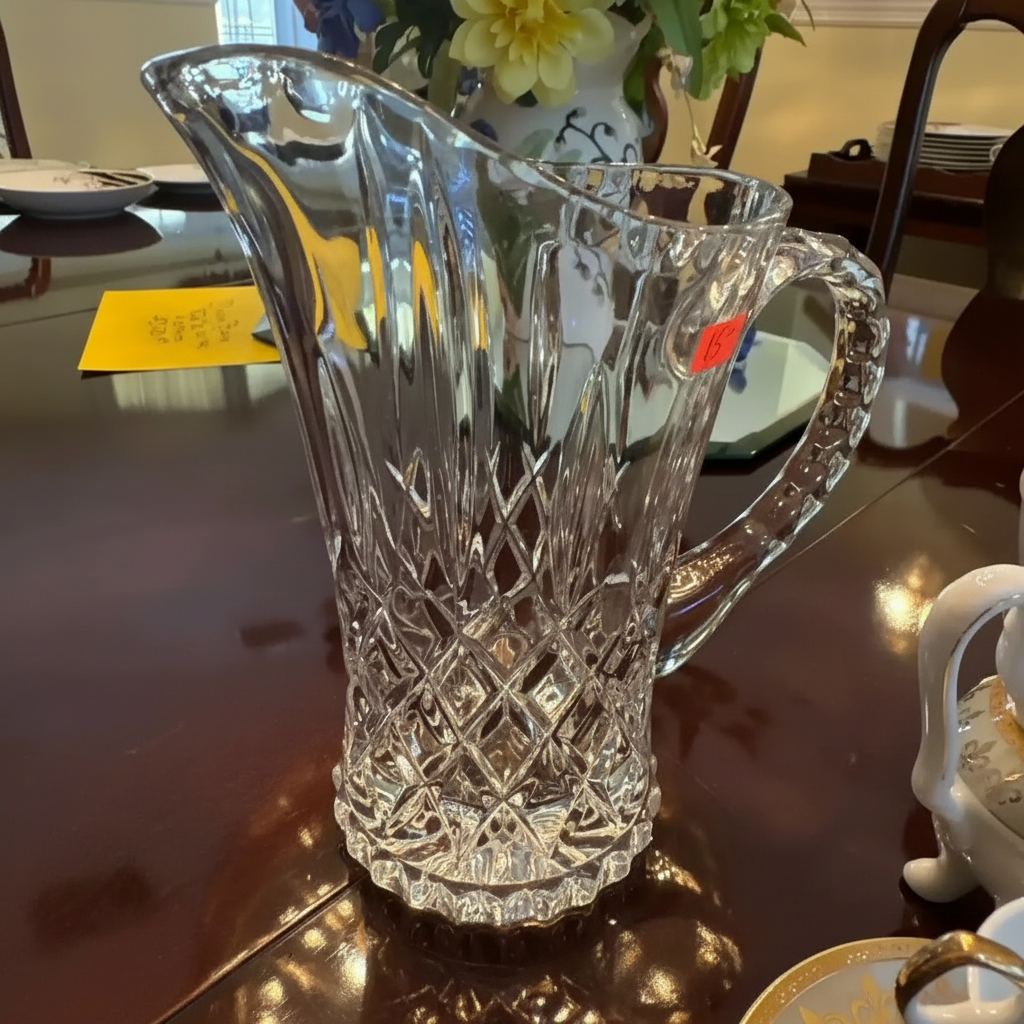 Gorham King Edward Crystal Pitcher
