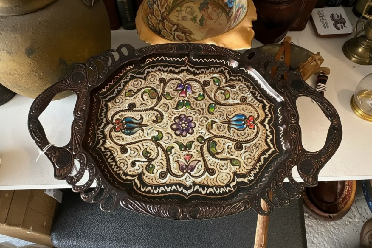 Erzincan Hand-Engraved Copper Tray
