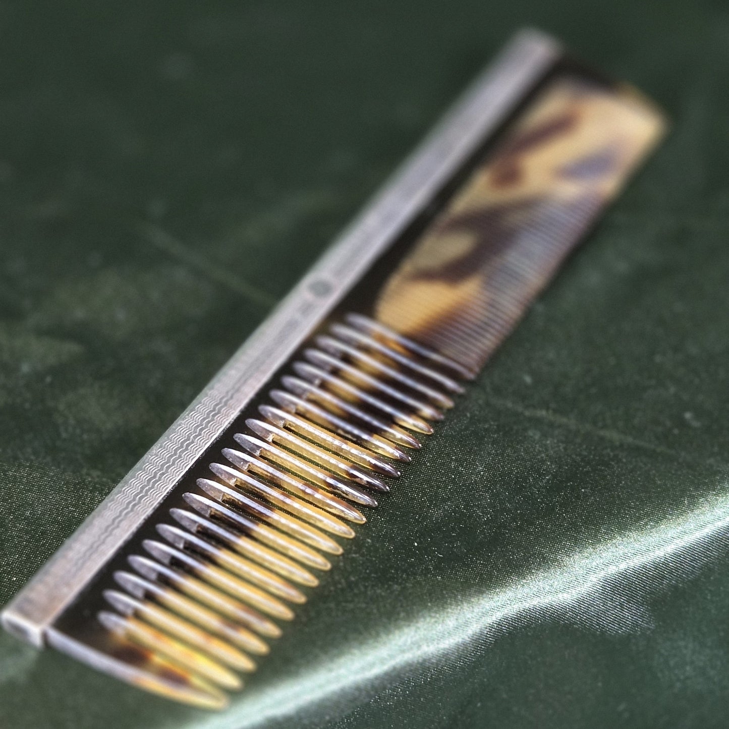 Sterling Silver and Tortoiseshell Comb