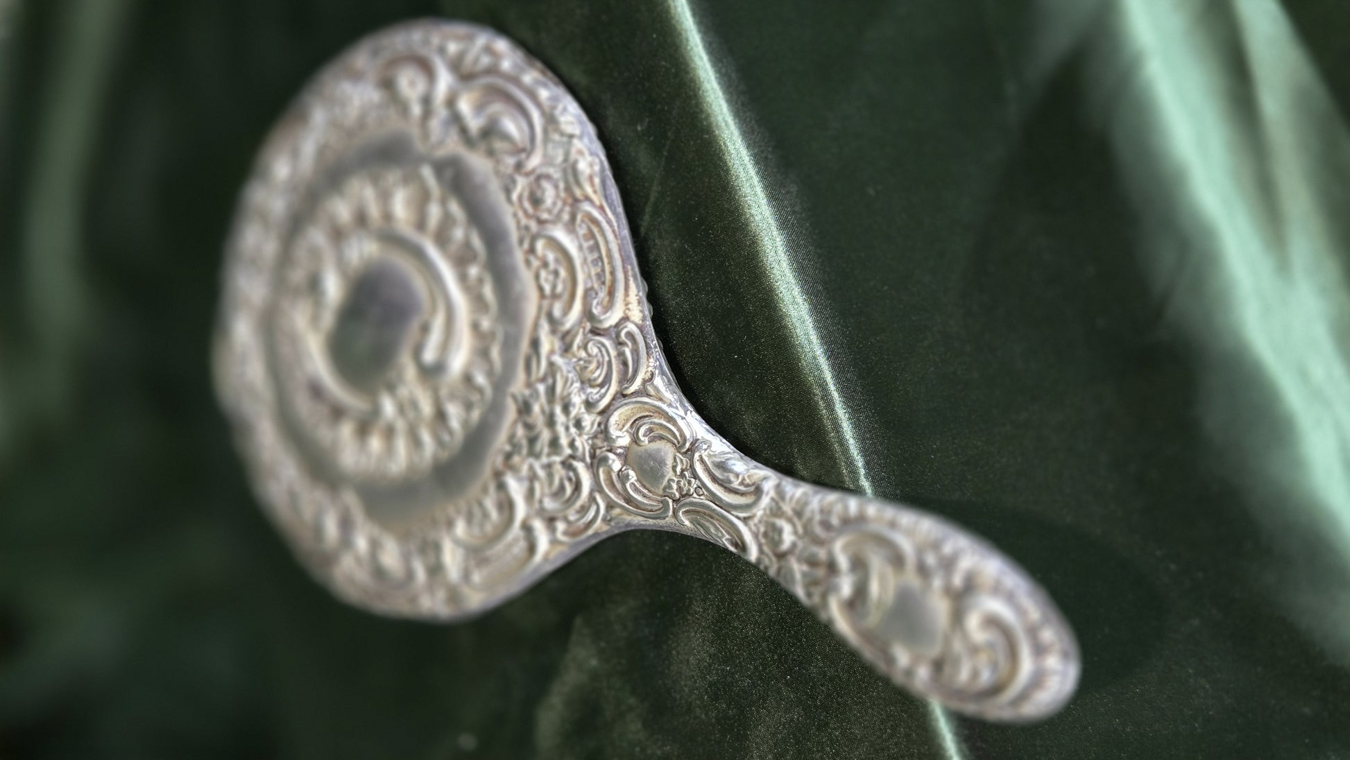 Victorian Repousse Hand Mirror