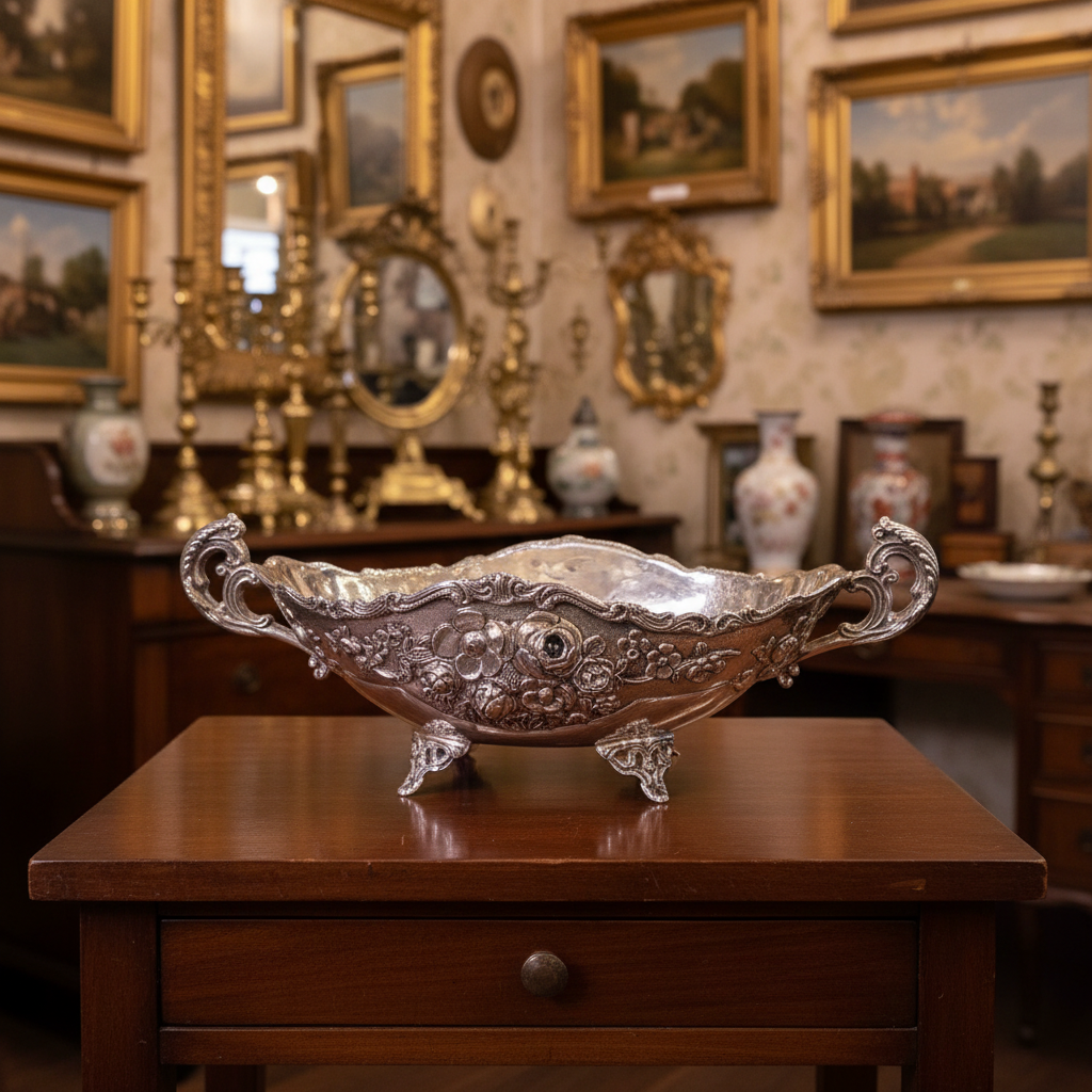 Silver Plated Footed Bowl