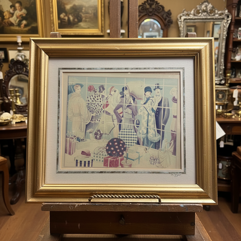M. Glynn Art Deco Fashion Print