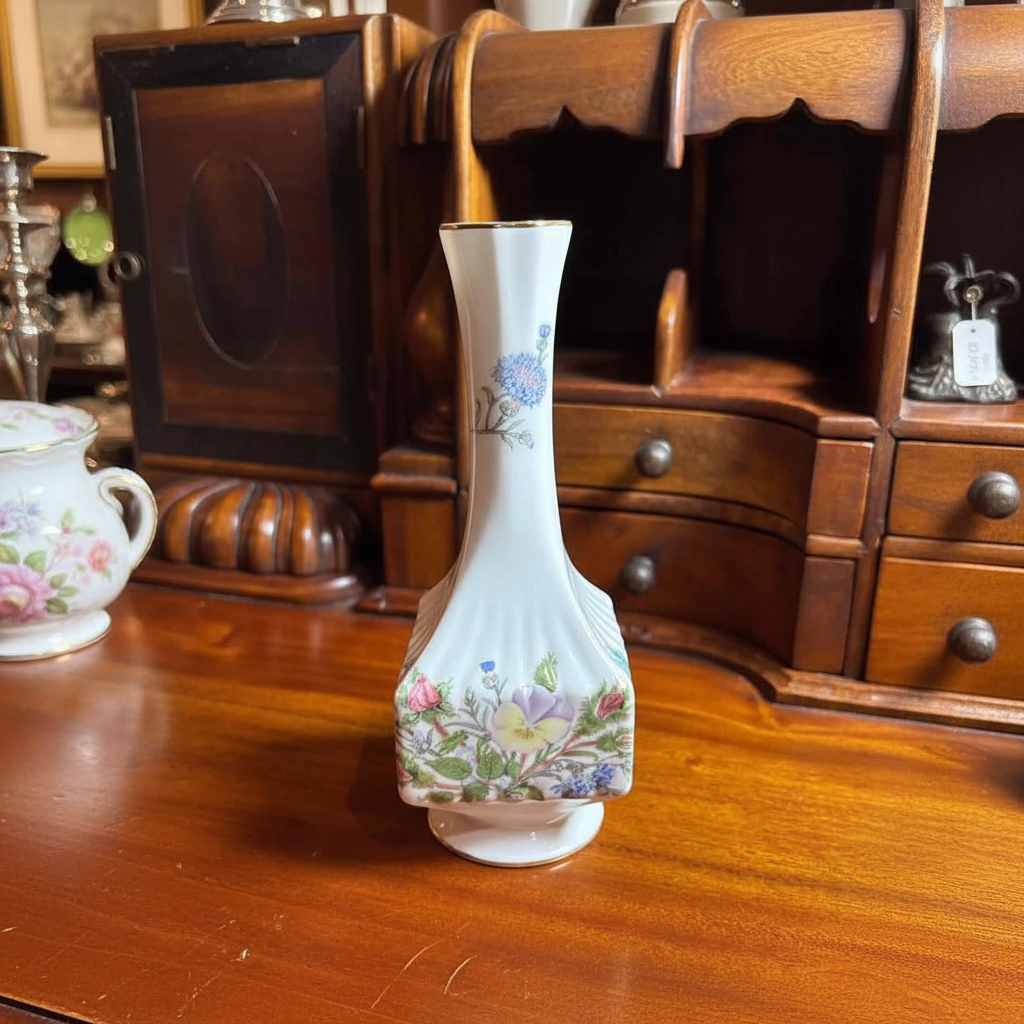 Aynsley Wild Tudor Bone China Bud Vase