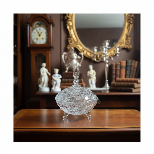 Vintage Cut Crystal Candy Dish