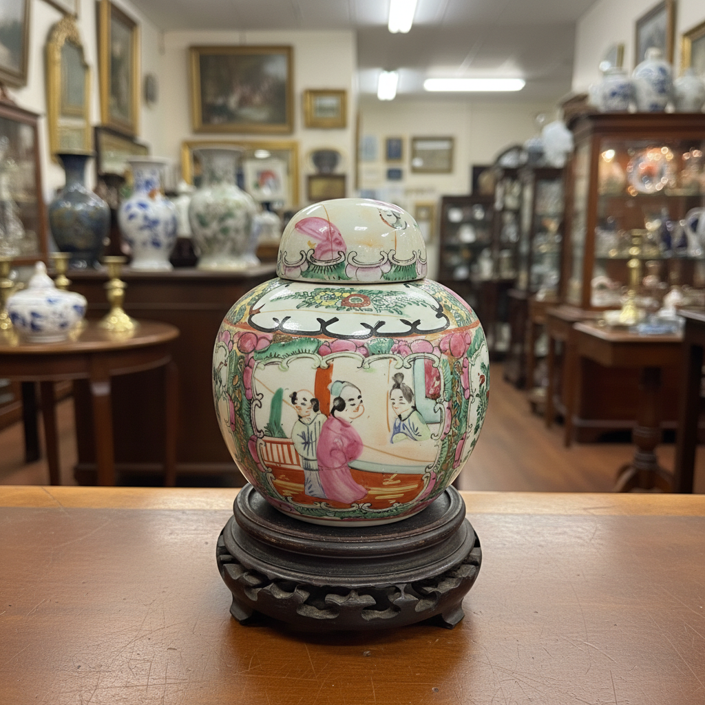 Chinese Famille Rose Porcelain Ginger Jar