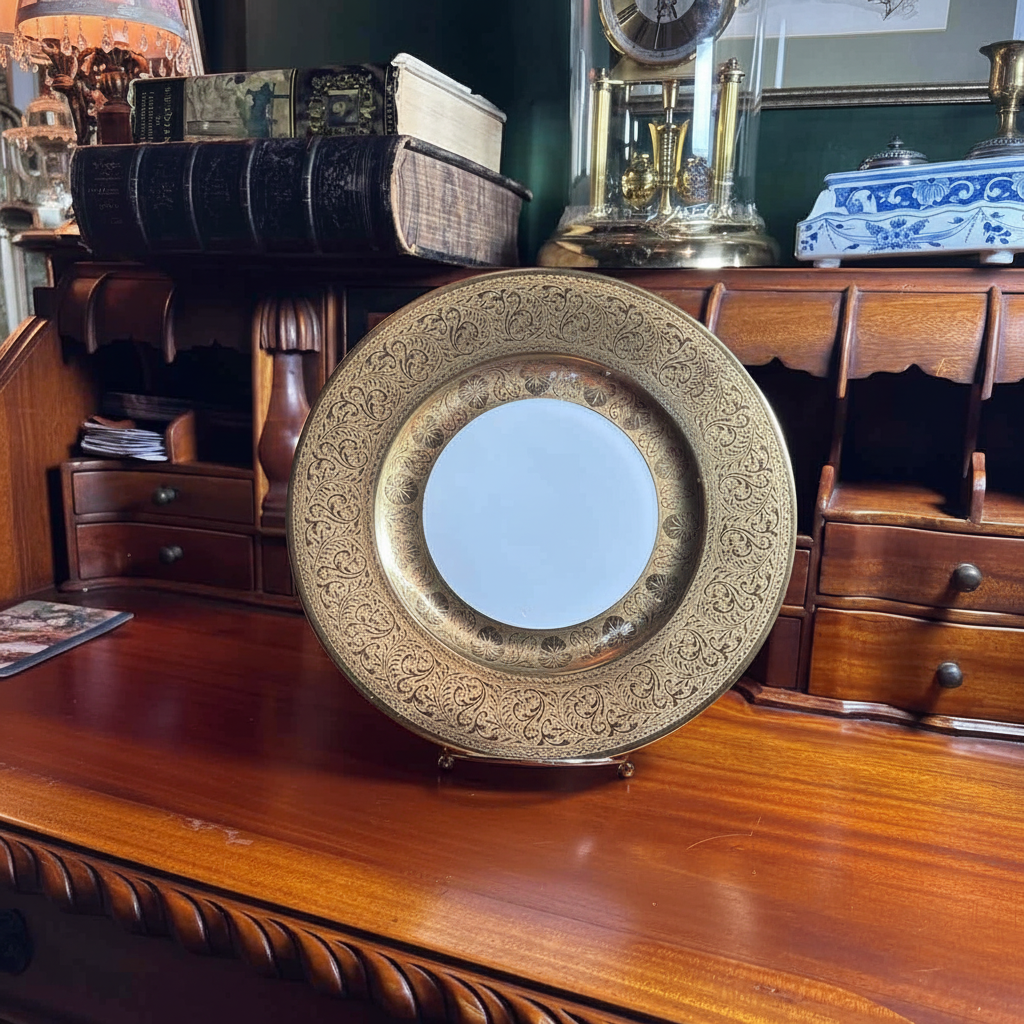 Hutschenreuther Gilded Porcelain Plate