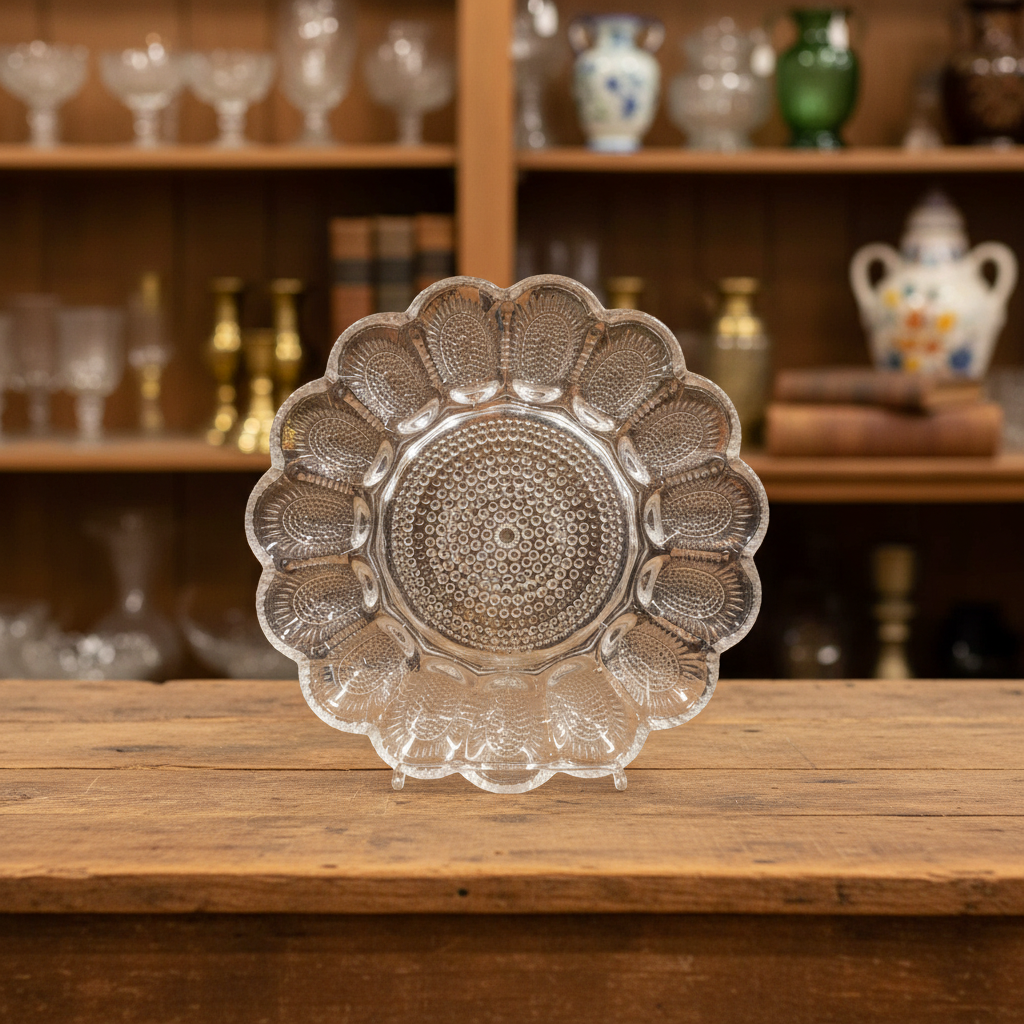 Indiana Glass Egg Plate