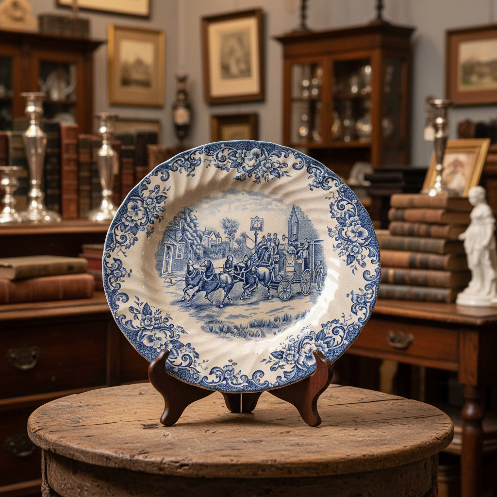 Johnson Brothers Coaching Scenes Dinner Plate