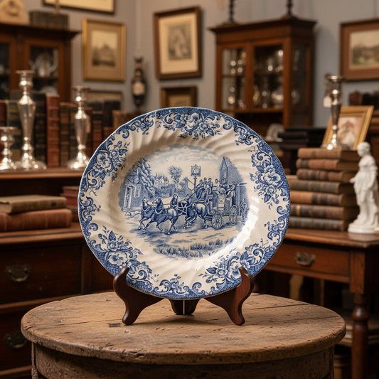 Johnson Brothers Coaching Scenes Dinner Plate