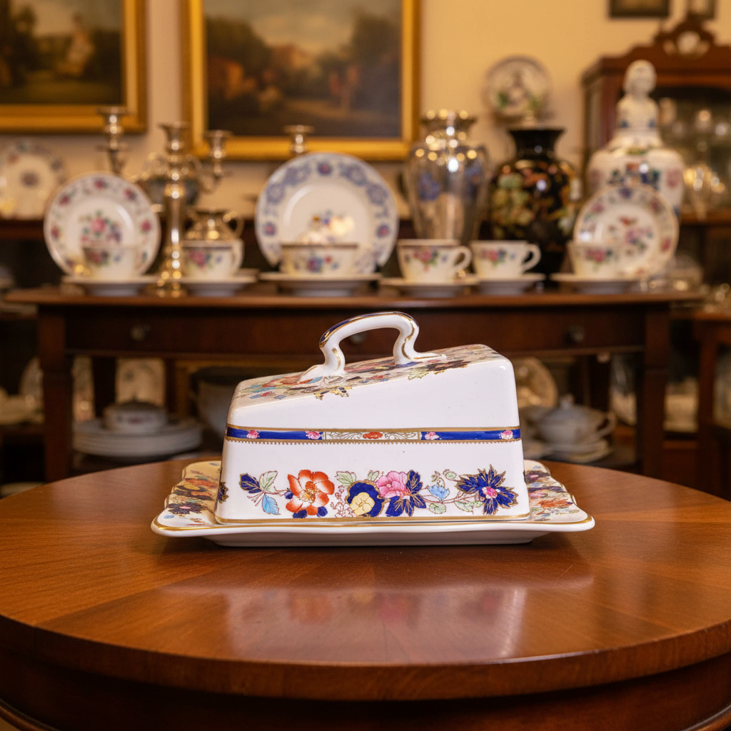 Mason's Ironstone Mandarin Pattern Cheese Dish