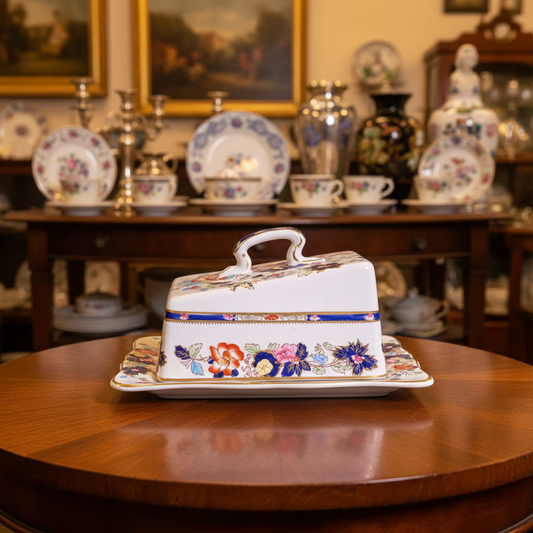 Mason's Ironstone Mandarin Pattern Cheese Dish