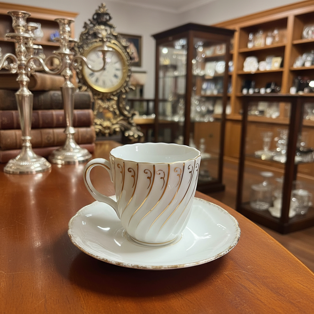 Occupied Japan Porcelain Teacup Saucer