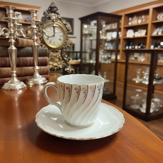 Occupied Japan Porcelain Teacup Saucer
