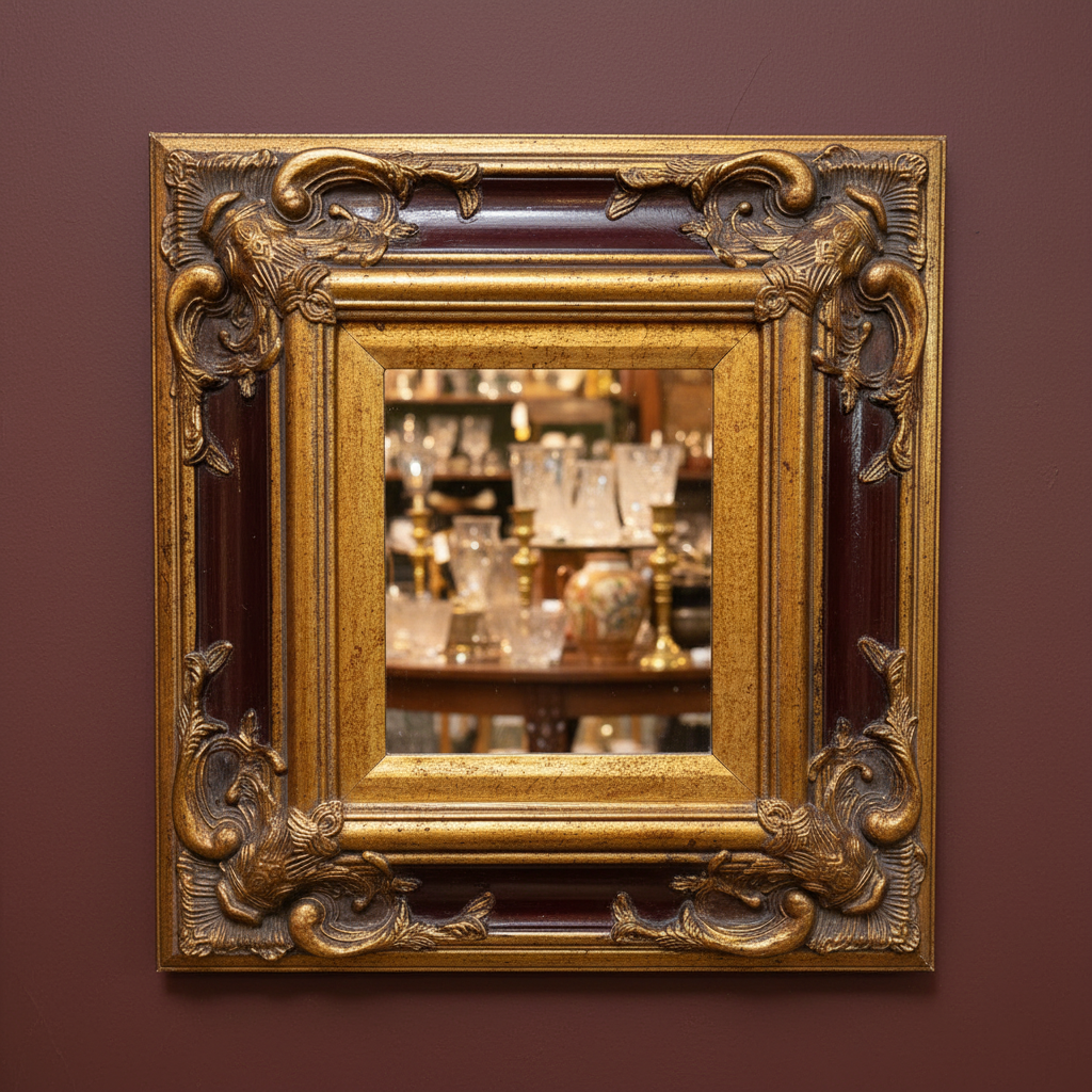 Ornate Gilded Baroque Wall Mirror