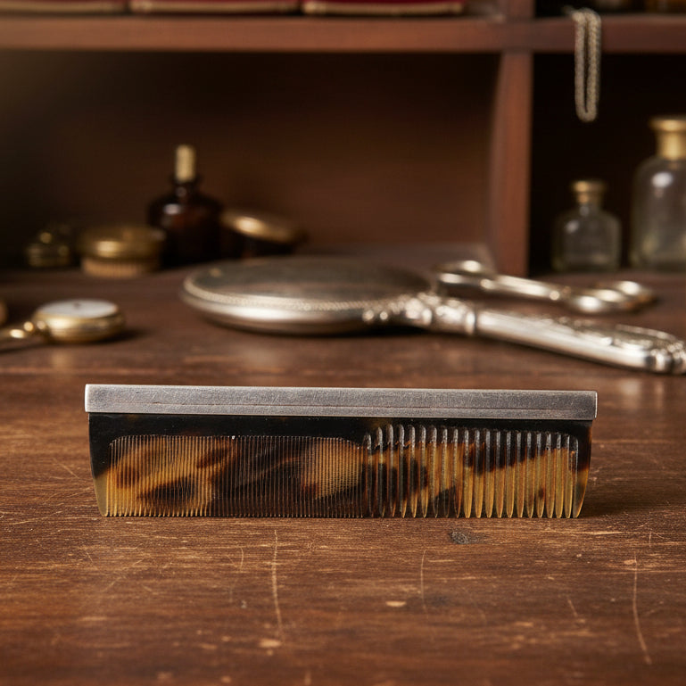 Curio - Silver Plate Comb