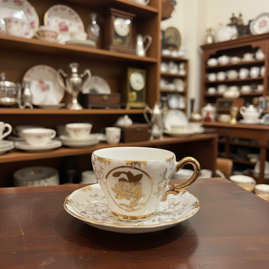 Sterling China Demitasse Set
