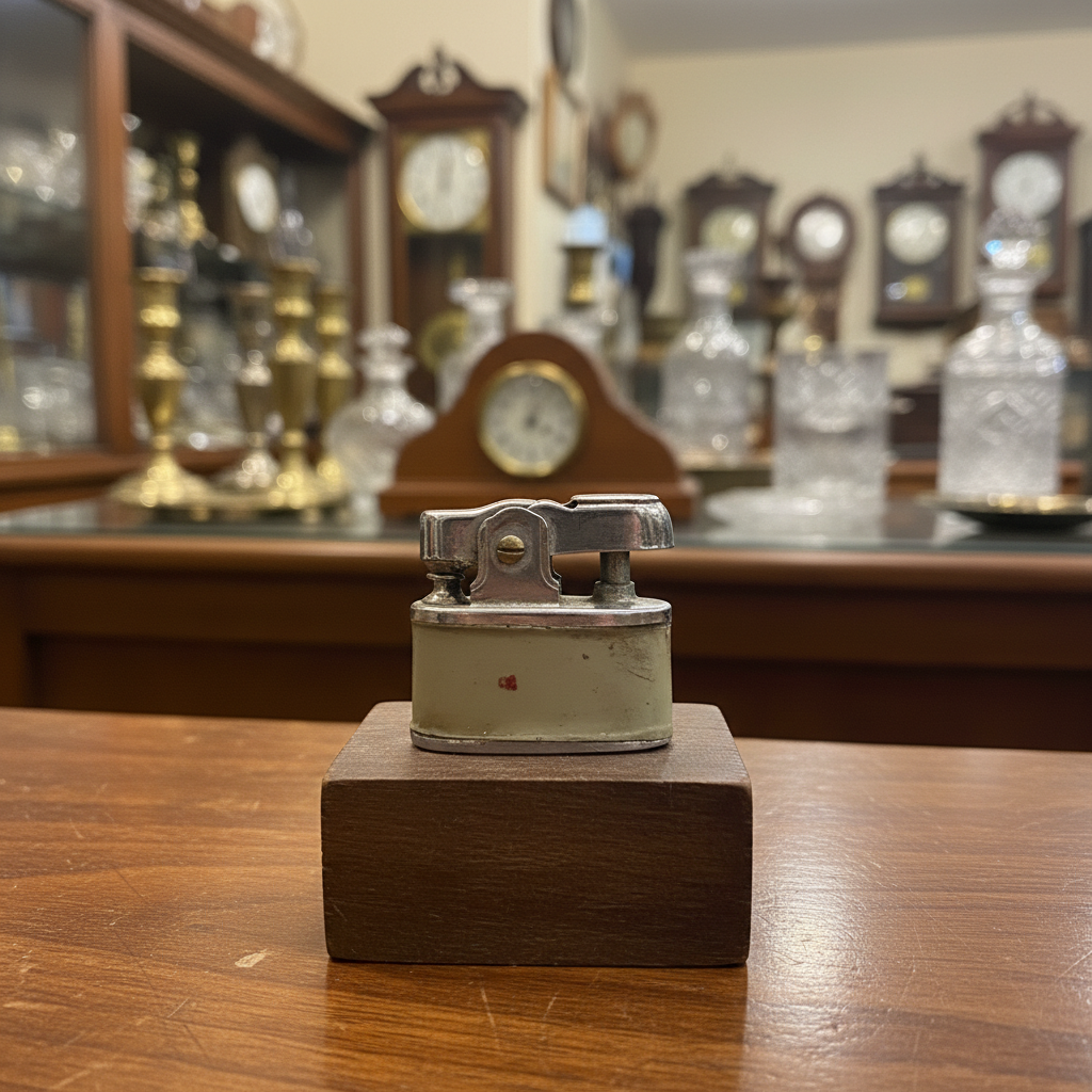 Vintage Chrome-Top Miniature Table Lighter