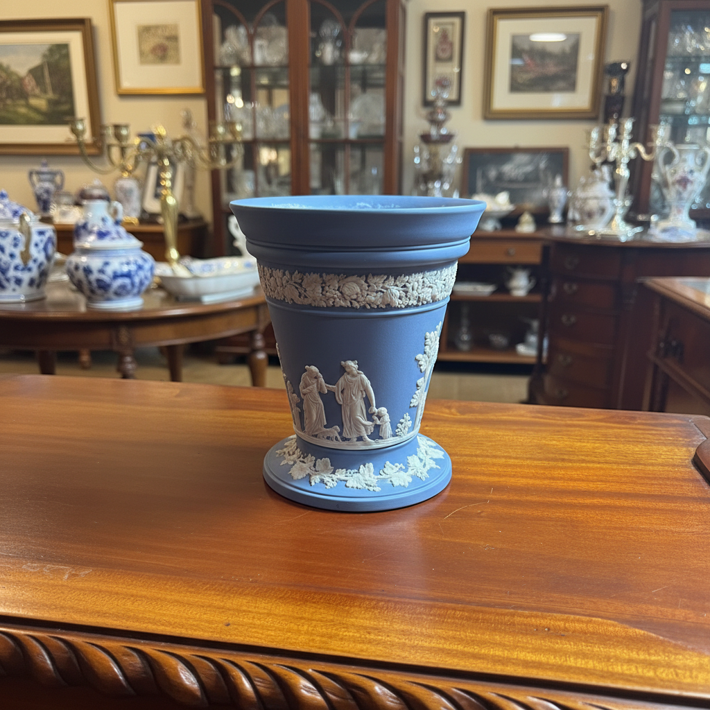 Wedgwood Jasperware Trumpet Vase