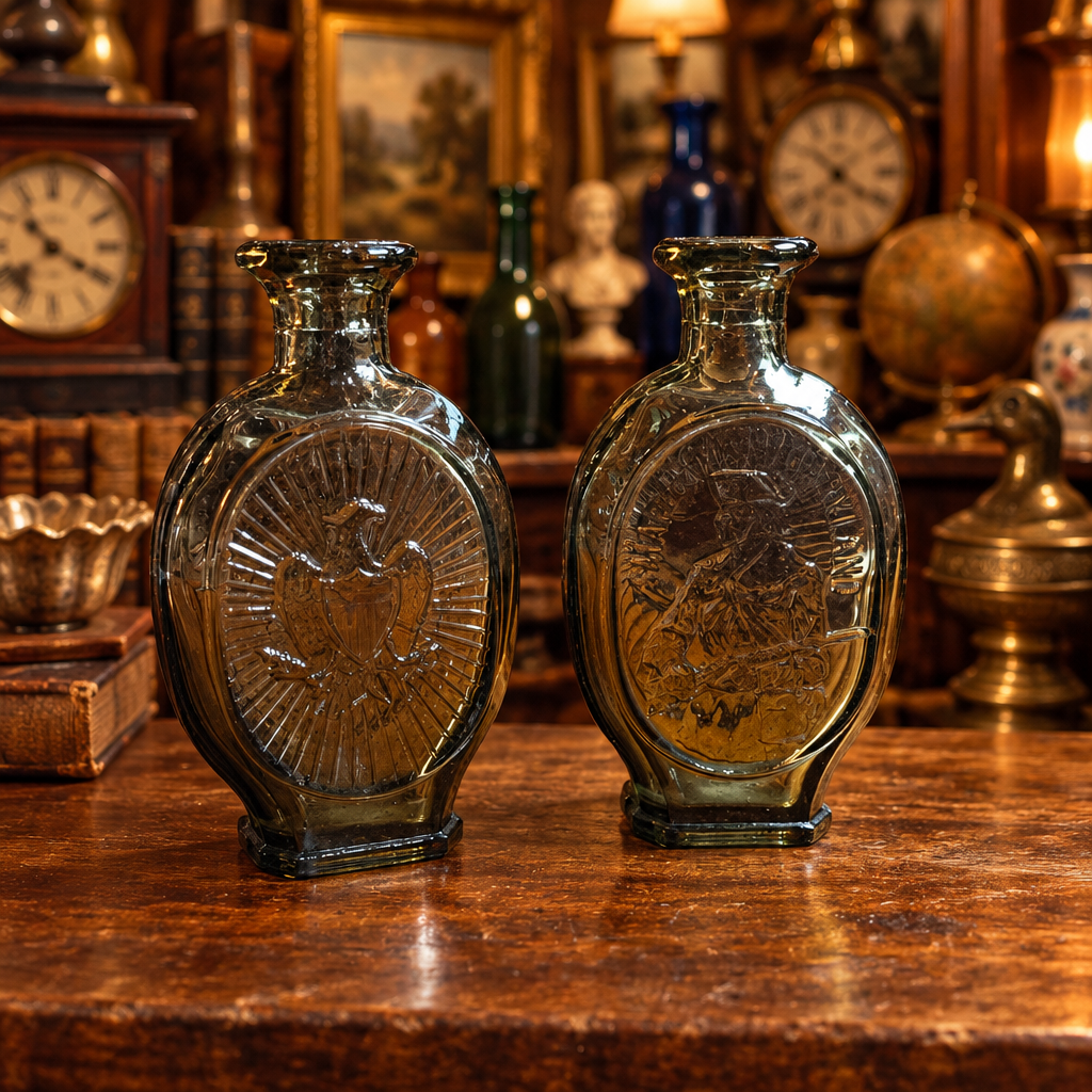 Wheaton Glass Commemorative Flasks
