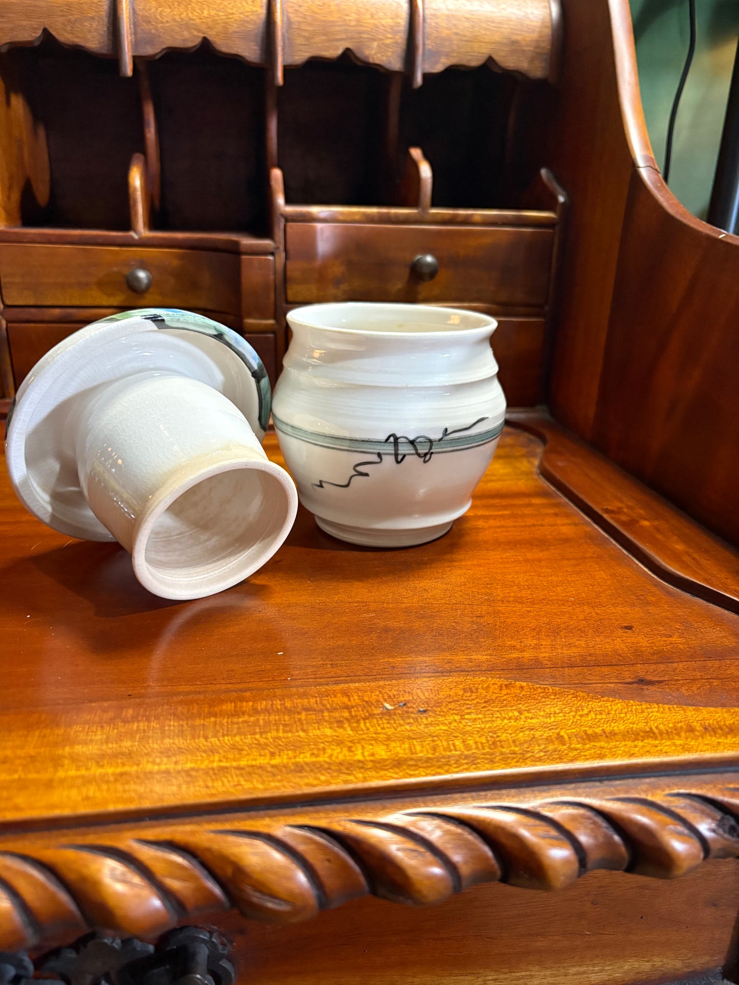 Artist-Signed Butter Bell Crock