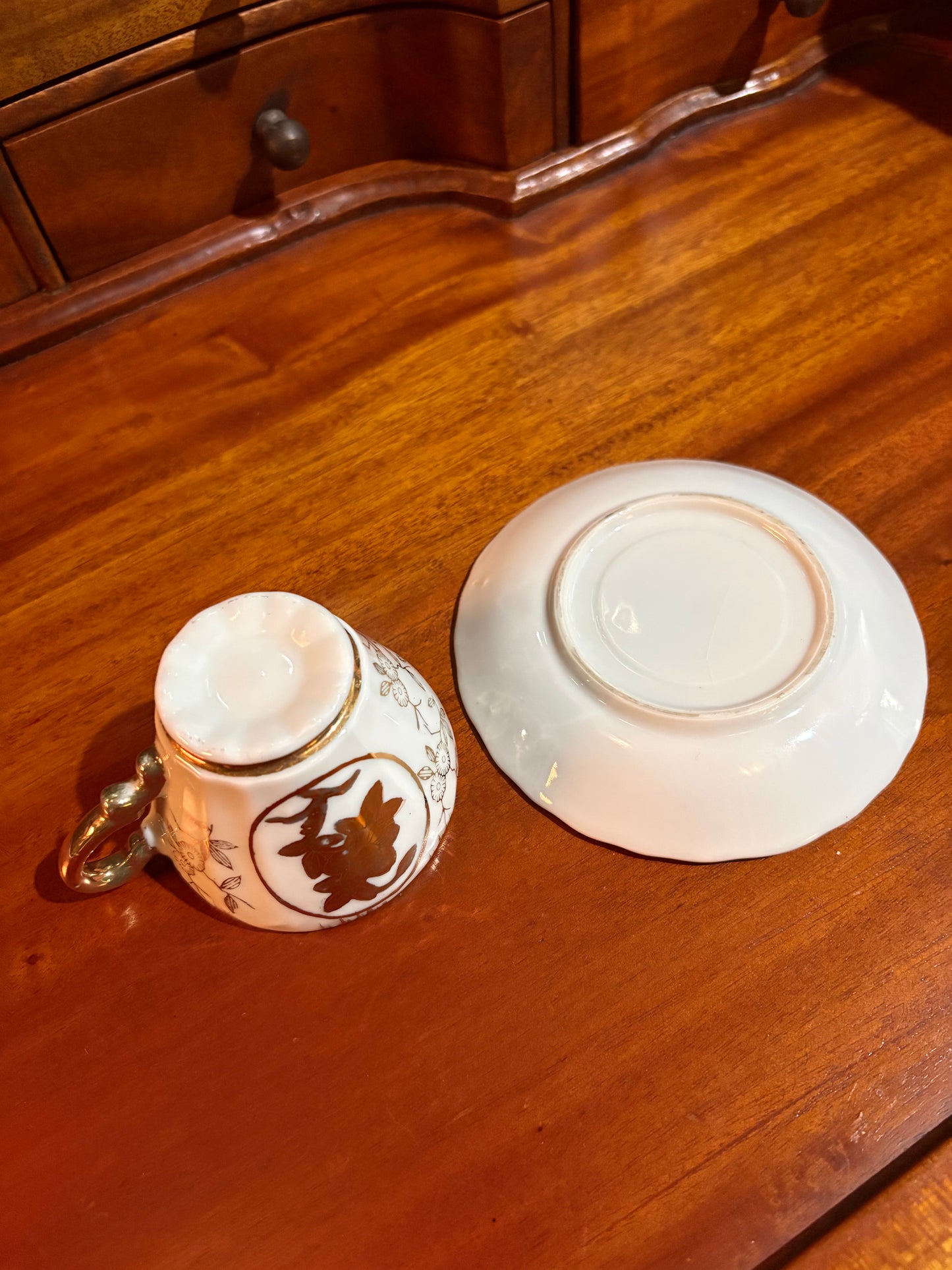 Sterling China Demitasse Set