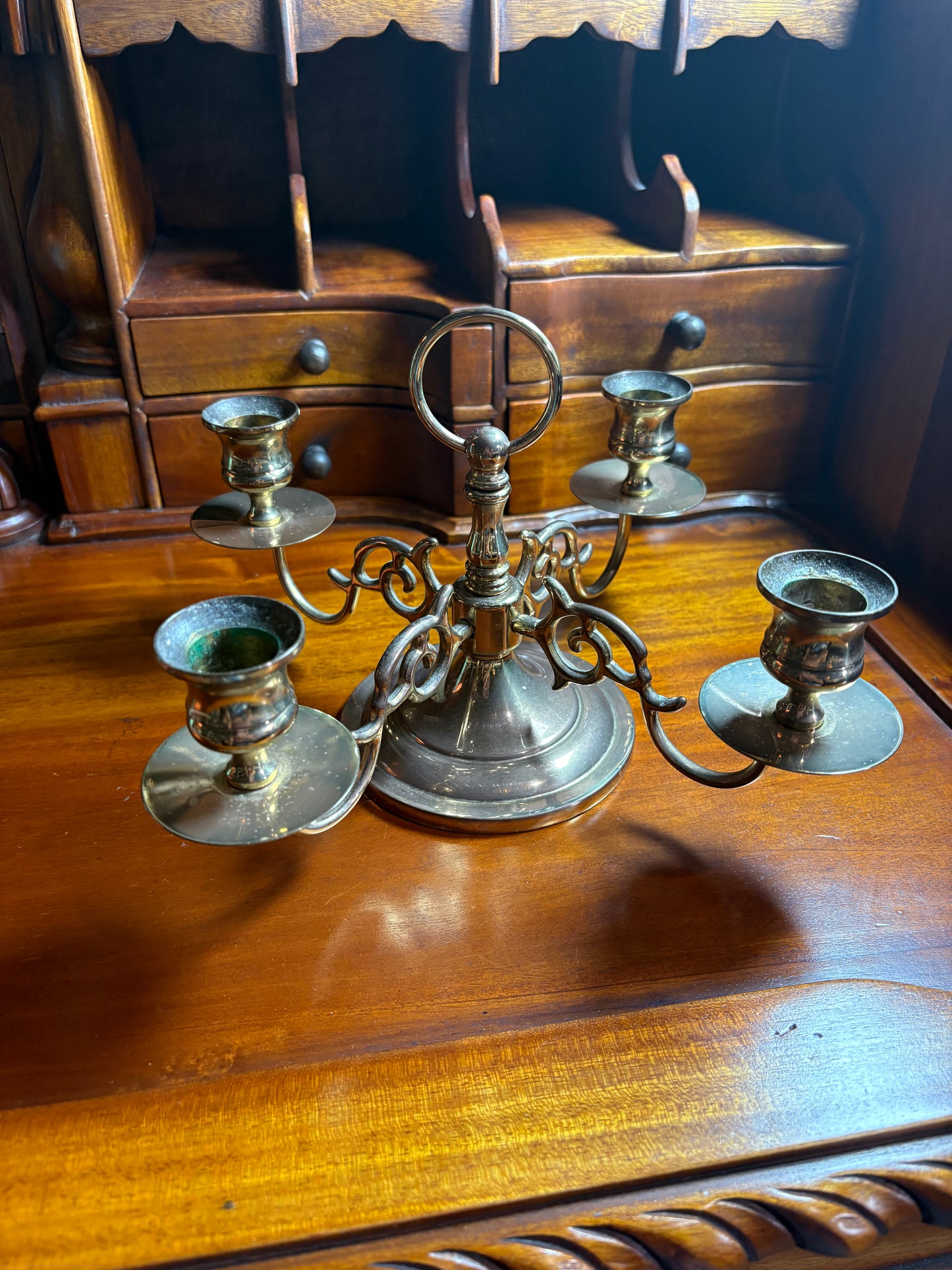 Baldwin Forged Brass Candelabra