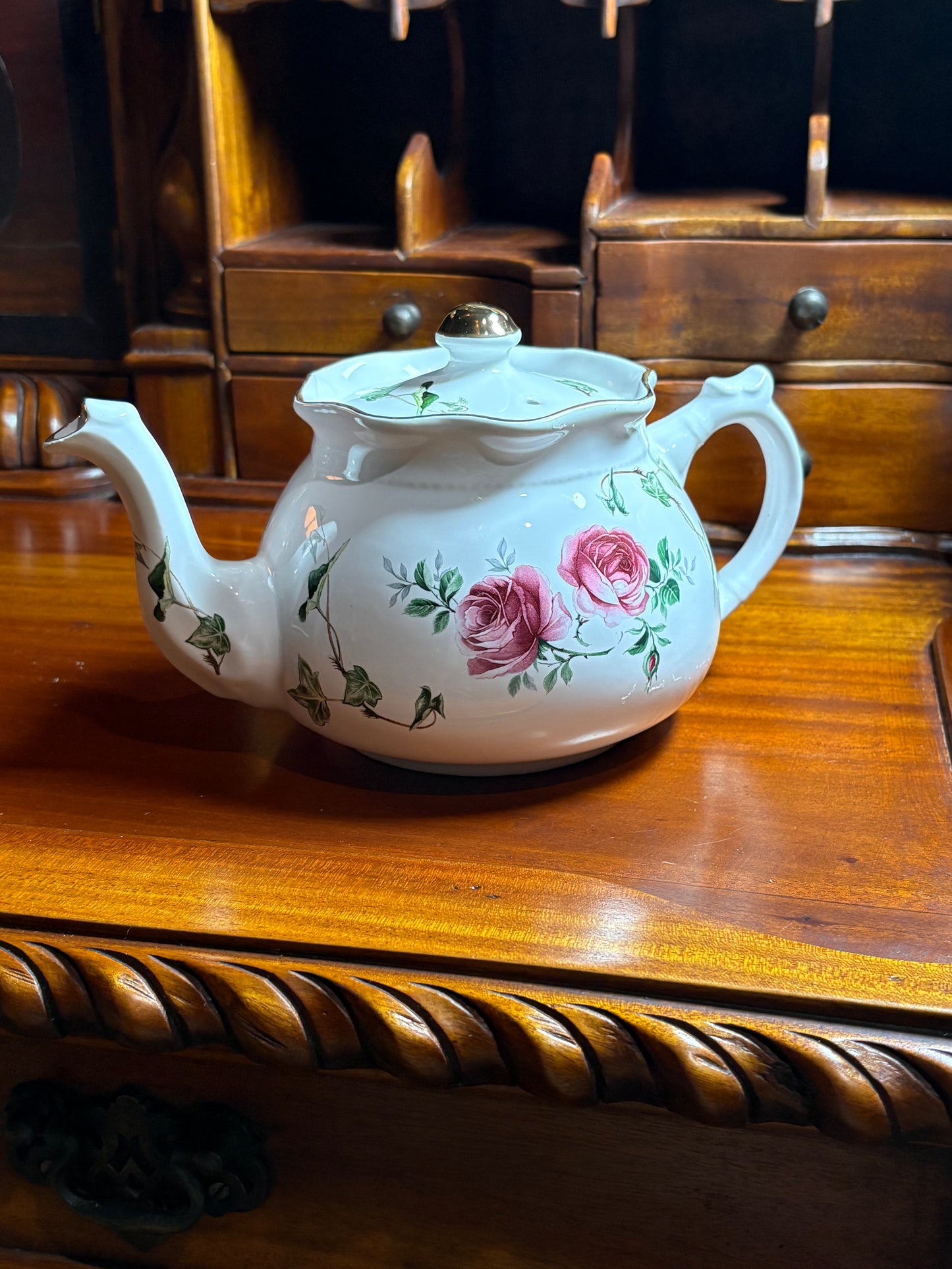Arthur Wood Rose Vines Teapot
