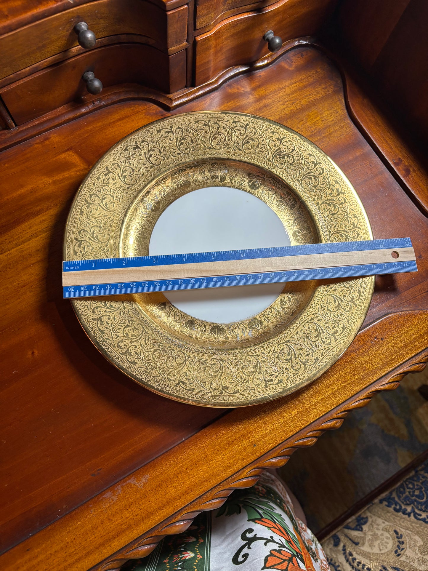 Hutschenreuther Gilded Porcelain Plate