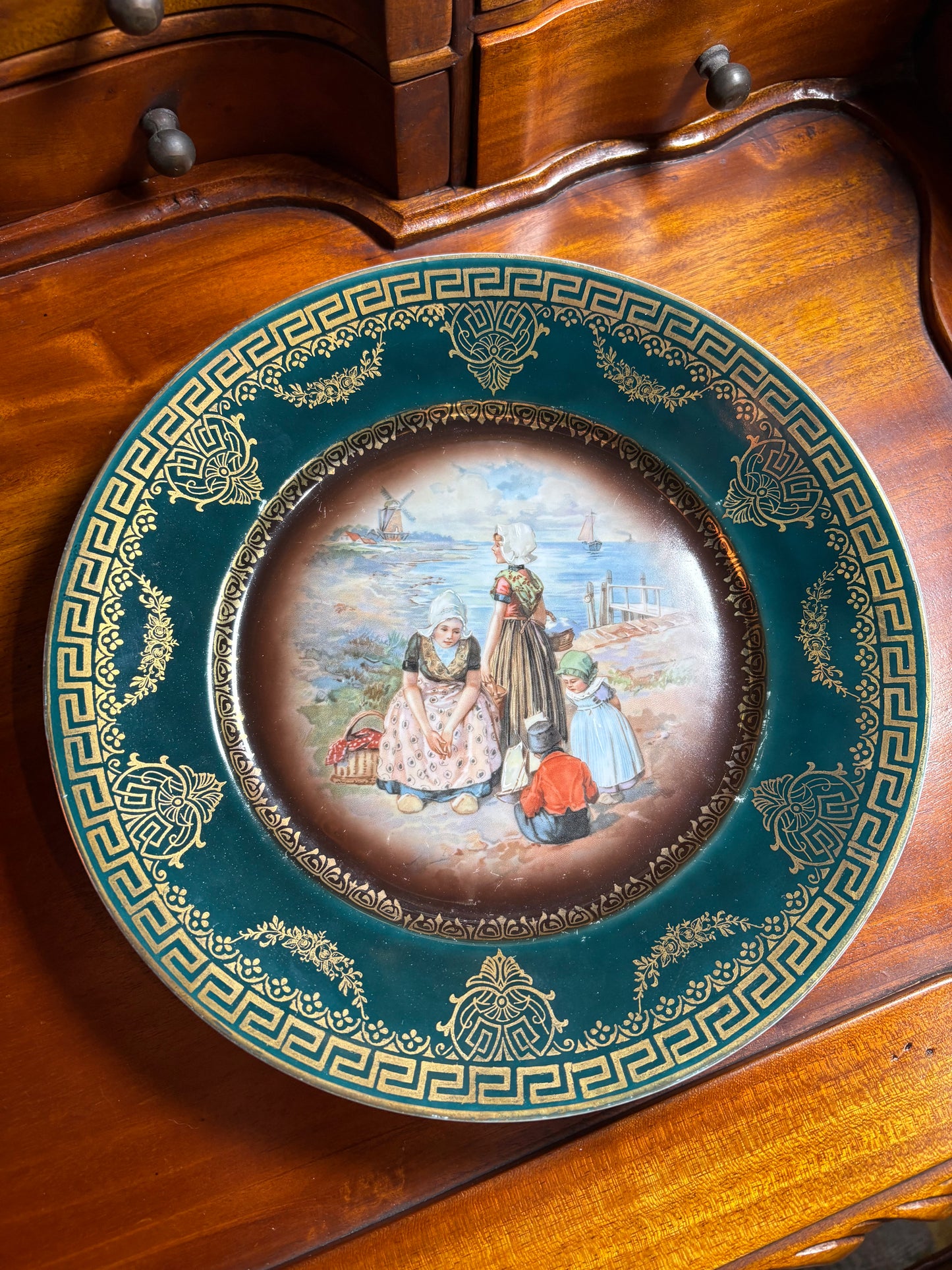 Austrian Scenic Gilded Cabinet Plate