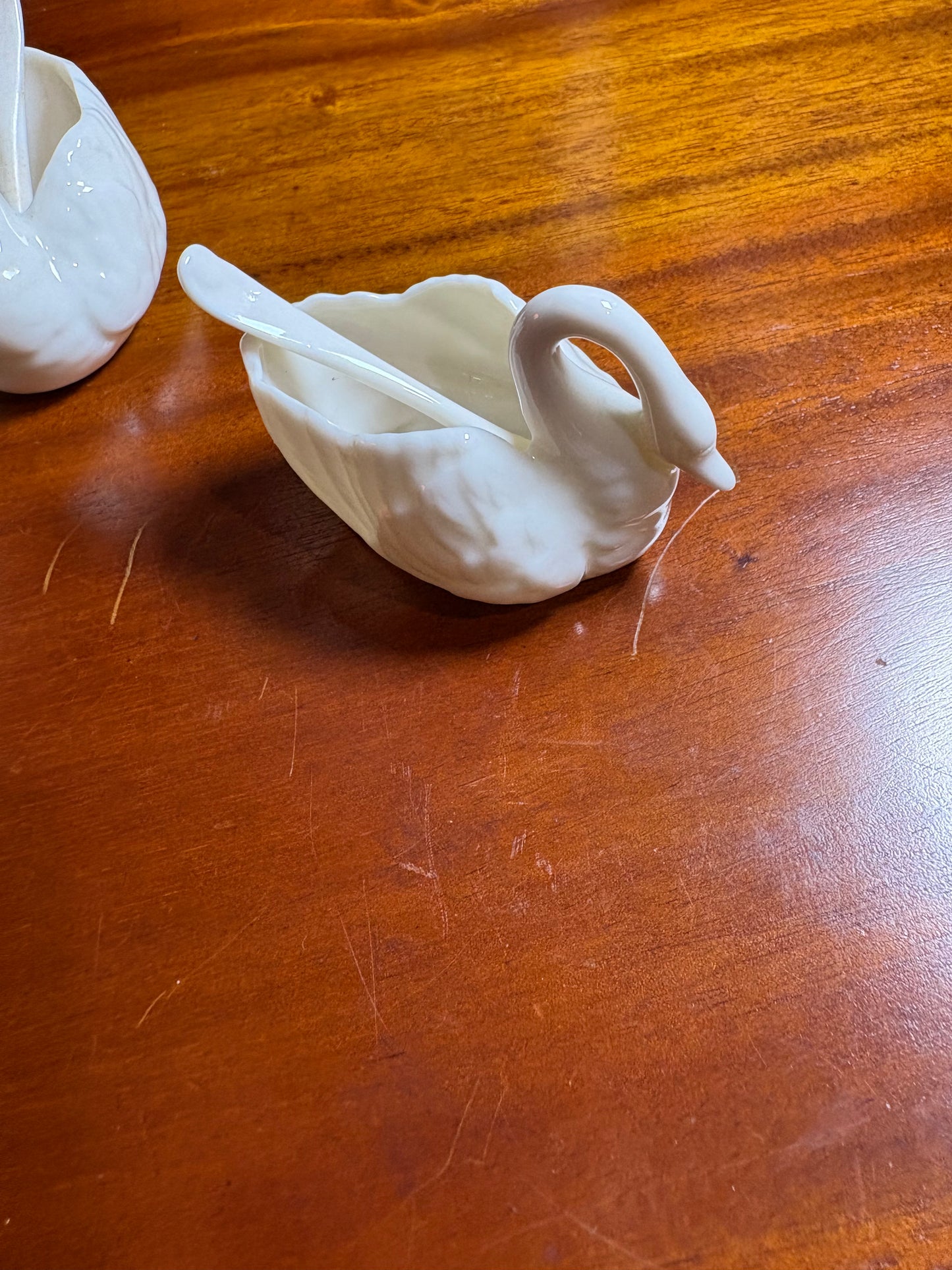 Lenox Ceramic Swan Salt Cellars