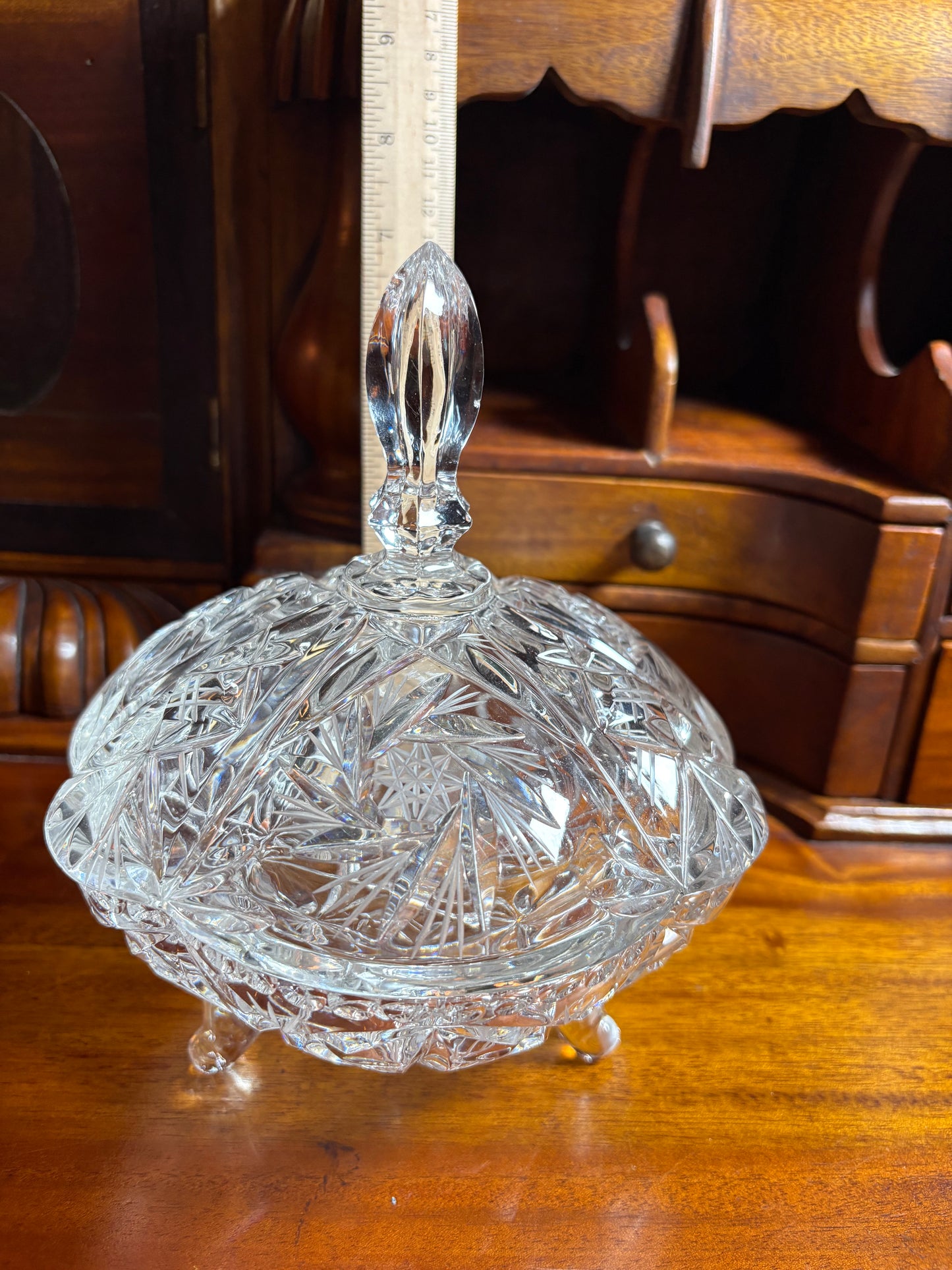 Vintage Cut Crystal Candy Dish