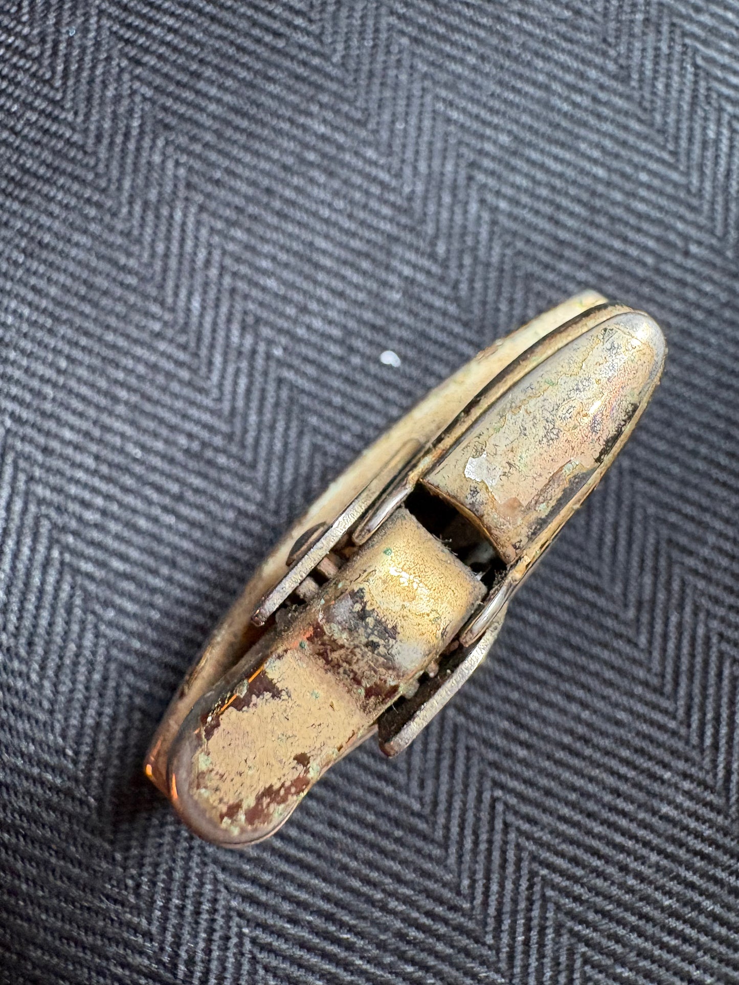 Vintage Ronson Mother-of-Pearl Mosaic Pocket Lighter