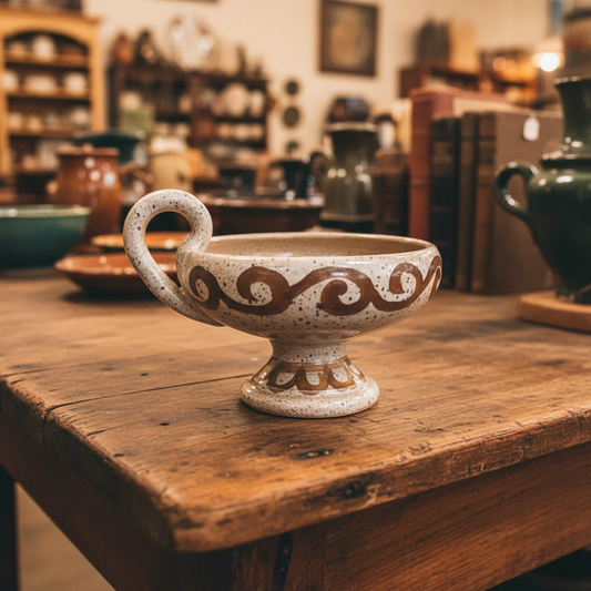 Italian Ceramic Candlestick