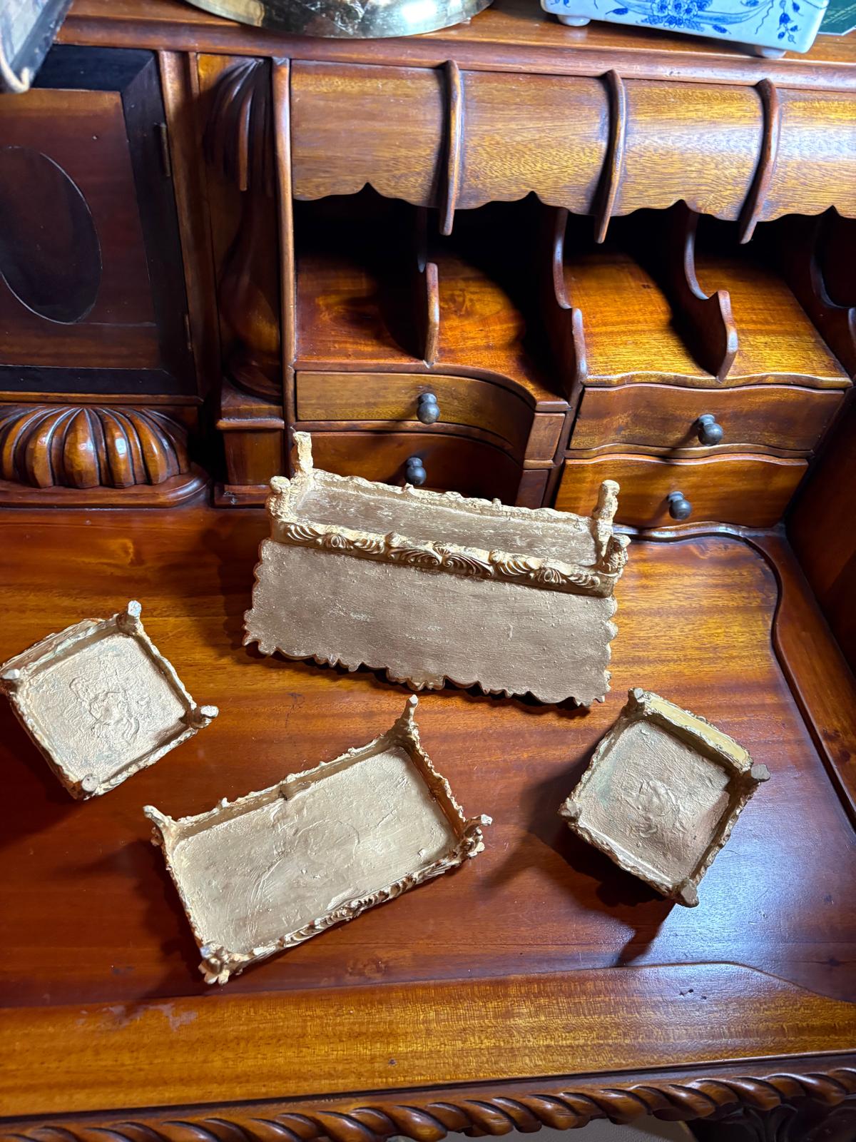 Vintage Rococo Miniature Living Room Set