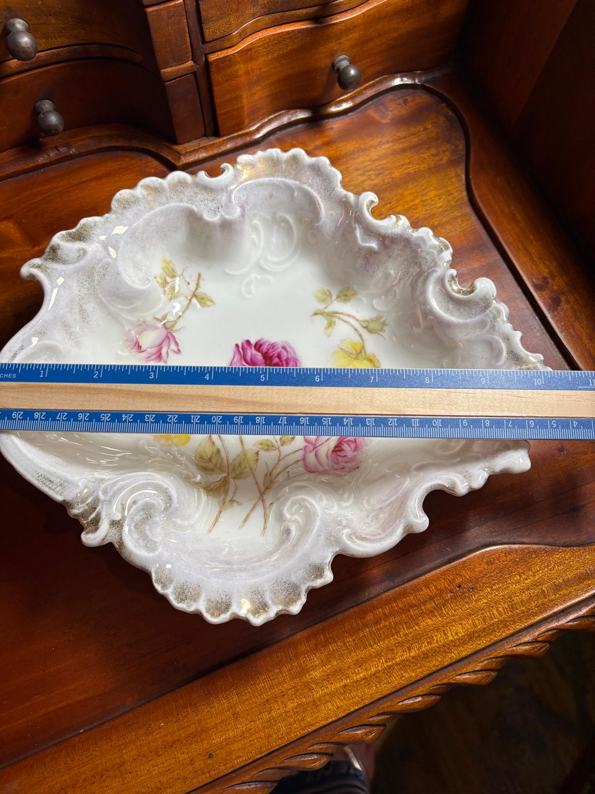 Antique Dresden Porcelain Vanity Dish