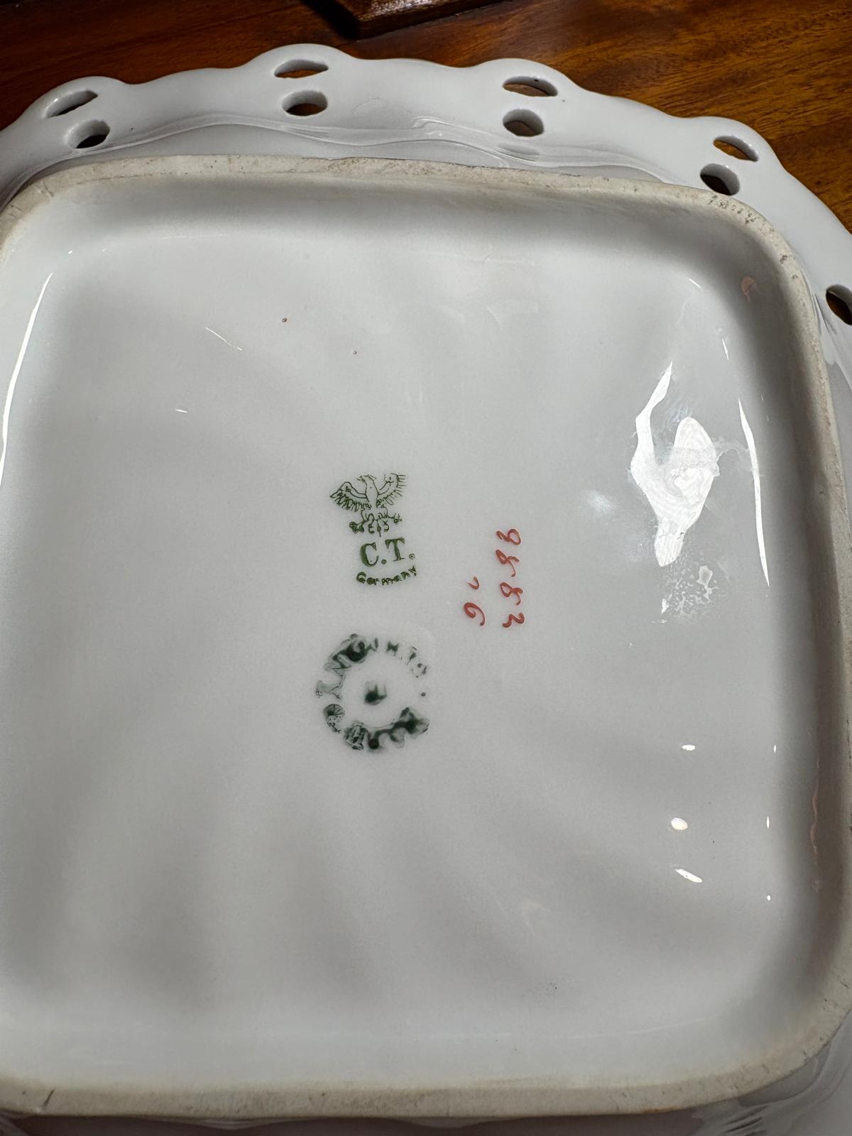 Carl Tielsch Pierced Porcelain Bowl