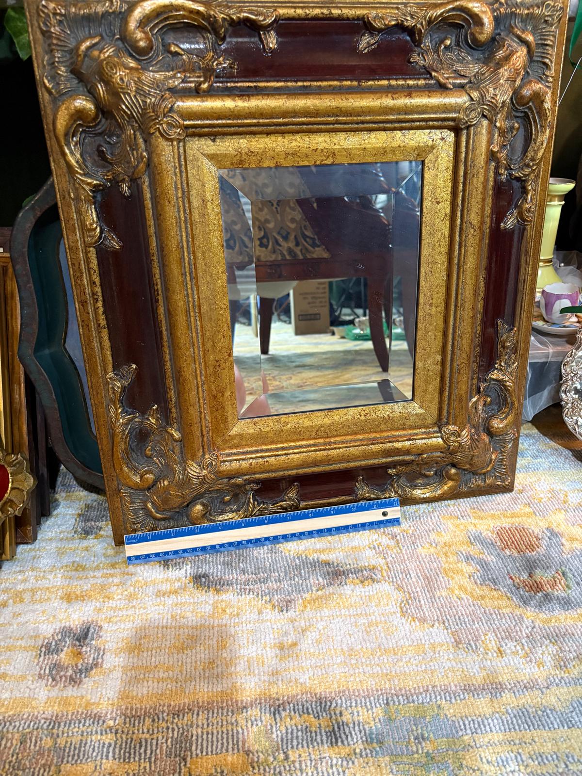 Ornate Gilded Baroque Wall Mirror